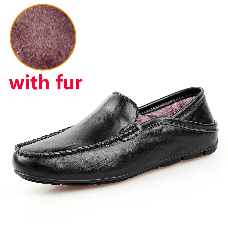 

JINTOHO big size 35-47 slip on casual men loafers spring and autumn mens moccasins shoes genuine leather men's flats shoes