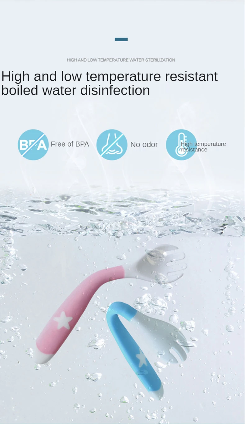 NumNum Ensemble De 2 Pré-cuillères GOOtensils Pour Bébés à Partir De 6 Mois – Première étape, Cuillère De Sevrage Pour Bébé – Ustensiles En Silicone Pour Auto-alimentation – 2 Cuillères – Bleu/orange