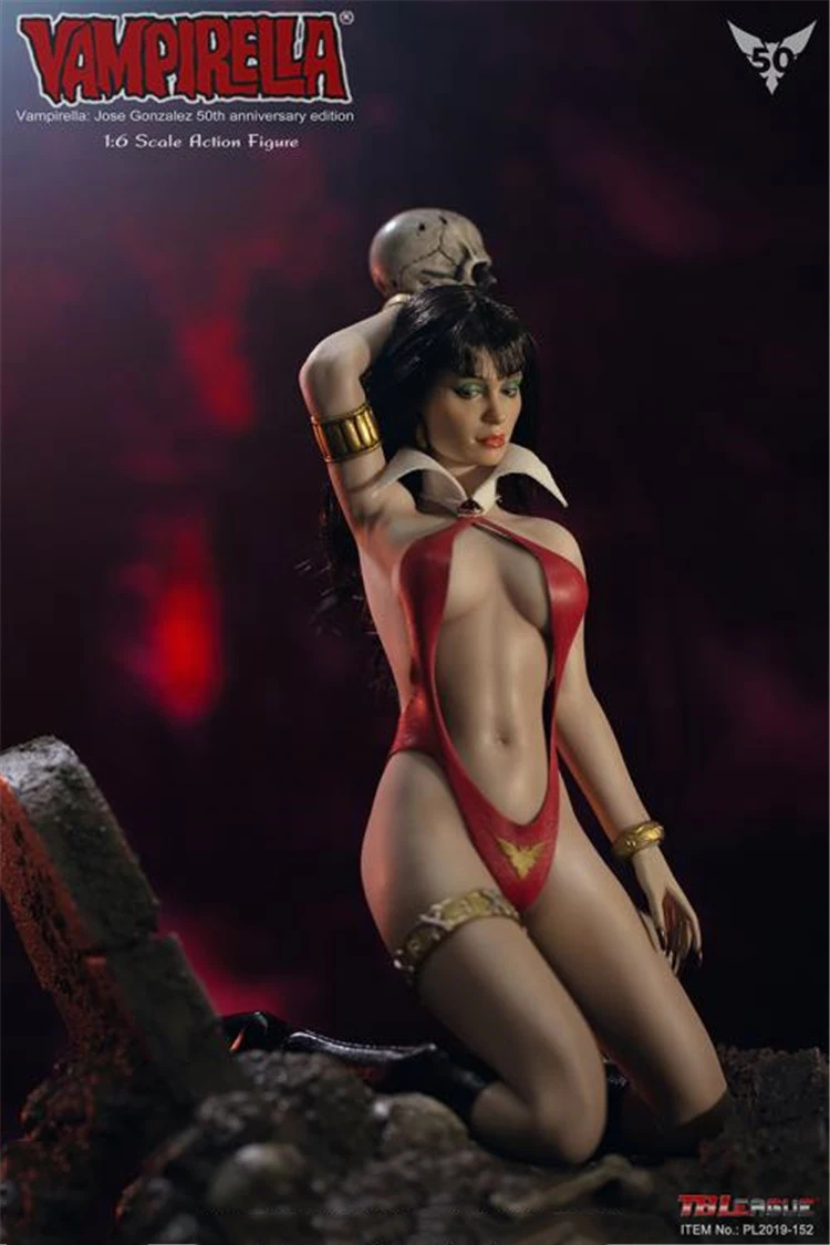 Коллекционная 1/6 Vampirella 50th anniversary Edition Solider фигурка TBLeague PL2019-152 модель для поклонников подарки