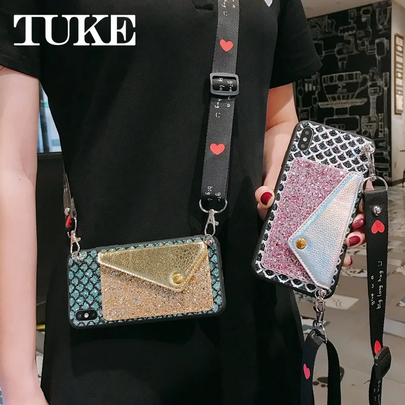 

For SamSung Galaxy A2 A5 A6 A7 A8 A9 A10 A10E A30 A40 A50 A60 A70 Plus Case Cover Crossbody Core Wallet Slot With diamond Case