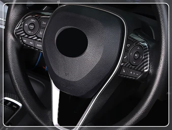 

For Toyota Corolla E210 2019 2020 Car Styling Interior Steering Wheel Button Cover Trim 2pcs ABS Plastic Auto Accessories