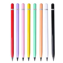 Crayon éternel en métal coloré pour enfants, crayon de bureau illimité, sans encre, pour écriture, croquis d'art, peinture, outil, nouveauté, cadeaux