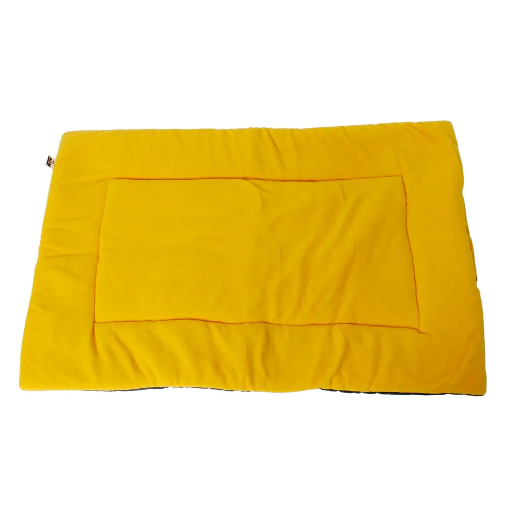 

Pet Dog Cat Pad Bed Mat House Bag Washable Soft Comfortable Silk Wadding Yellow U.S. Stock