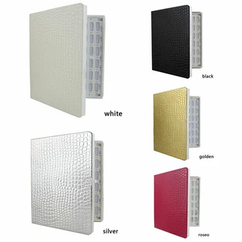 

120/160/216 Tips Nail Color Chart Nail Display Book Card UV Gel Polish Manicure Practice Show Case Books Nail Gel Polish Tool