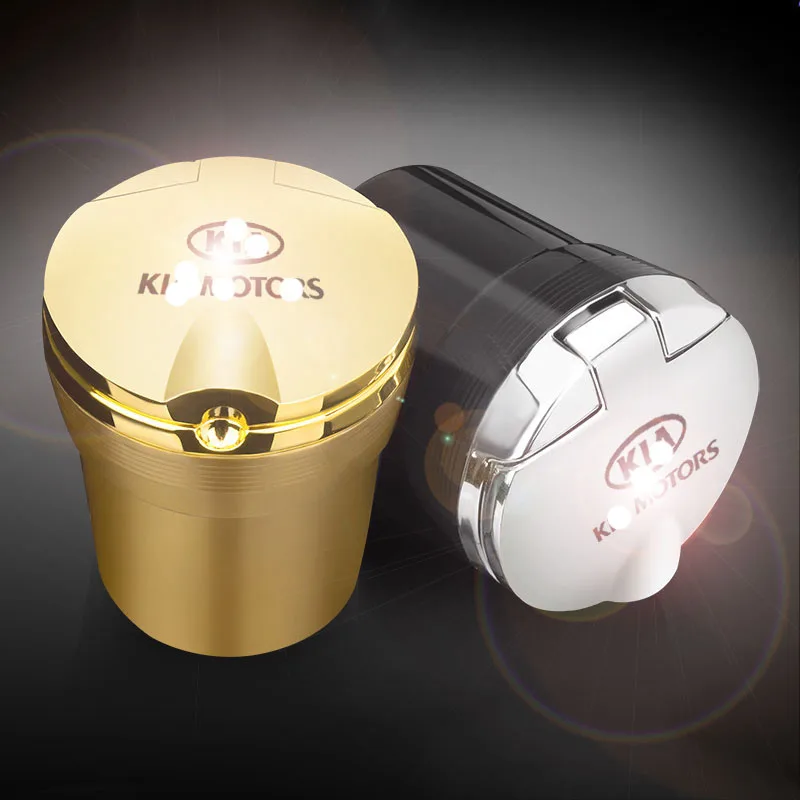 For KIA ashtray car with light QL Rio KX7 Freddy KX3 Sorento K2 K3 K4 smart running KX5 Kia car ashtray Creative supplies