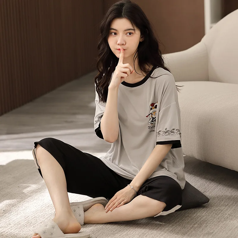 SLPBELY Женский Летний милый мультяшный Повседневный клетчатый брючный костюм с