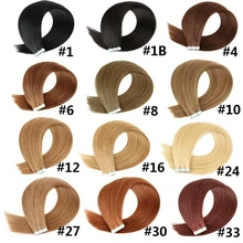 Aliexpress - Bluelucky One Donor European Remy Human Hair Tape In Extensions Straight 2.5g/Piece