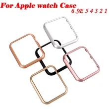 Aliexpress - For Apple Watch case Full cover series 6 se 5 4 3 matte Plastic bumper frame case with glass film for iWatch 6 5screen protector