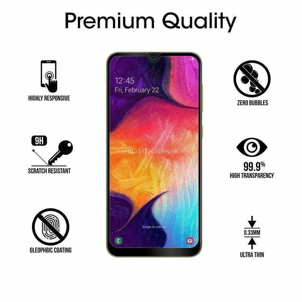 Защитное стекло закаленное для Samsung Galaxy A20 A10 A50 A40 A30 A60 A70 A80 A90|Защитные стёкла и