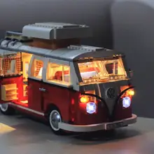 21001 Volkswagen T1 Camper Van Creator Expert Совместимость с Iegoset 10220 строительные блоки кирпичи модели классических машин игрушки подарки