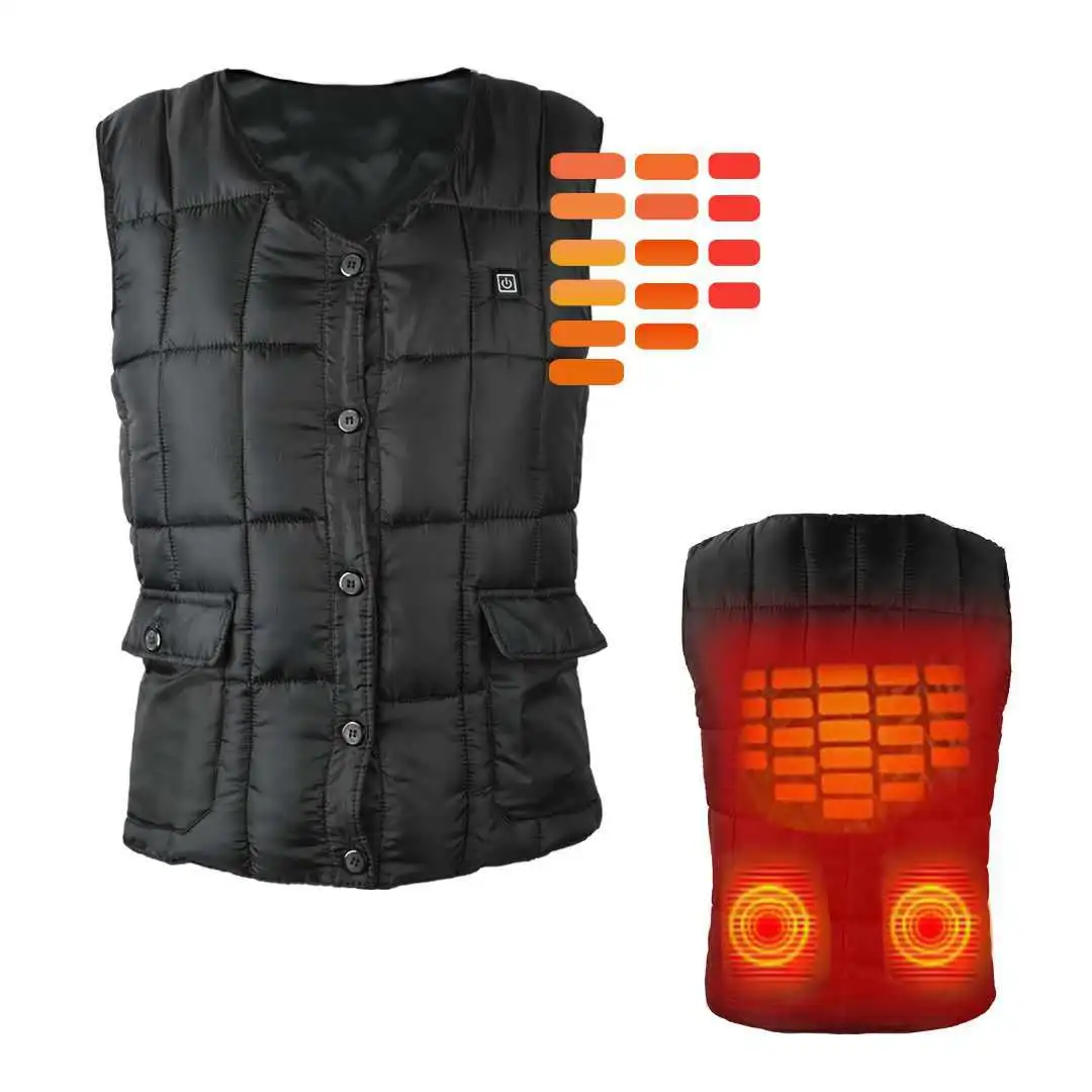 

ZYNNEVA USB Heated Outdoor Vests Winter Men Women Self Heating Thermal Clothing Electric Jacket With Heater Fishing Vest GC1118