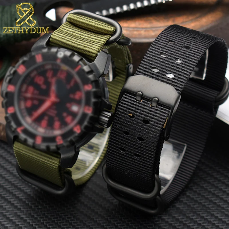 Нейлоновый ремешок для часов perlon 22 мм 23 luminox 3051 3150 водонепроницаемые спортивные
