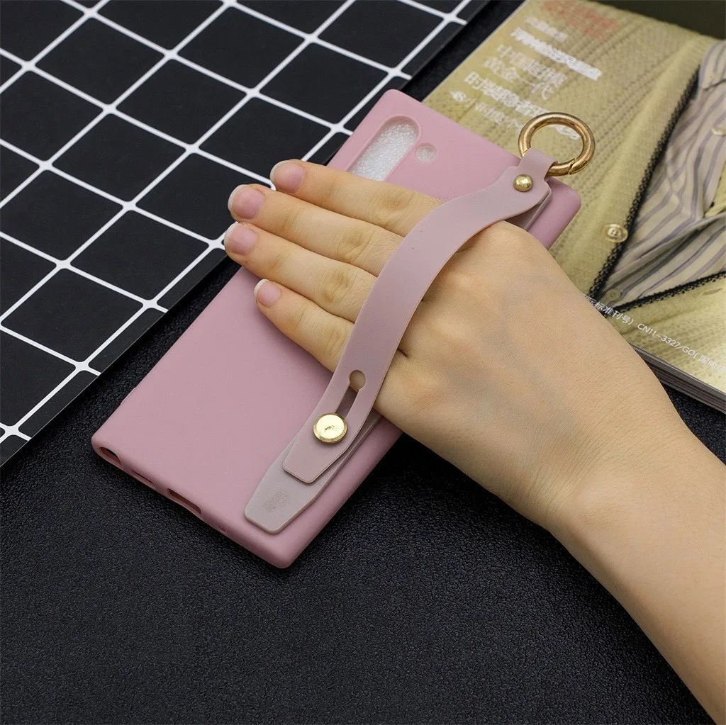 Защитный чехол для телефона на запястье для samsung Galaxy Note 10, 6,3 дюймов, Мягкий ТПУ силиконовый Твердый чехол на заднюю панель, устойчивый к царапинам
