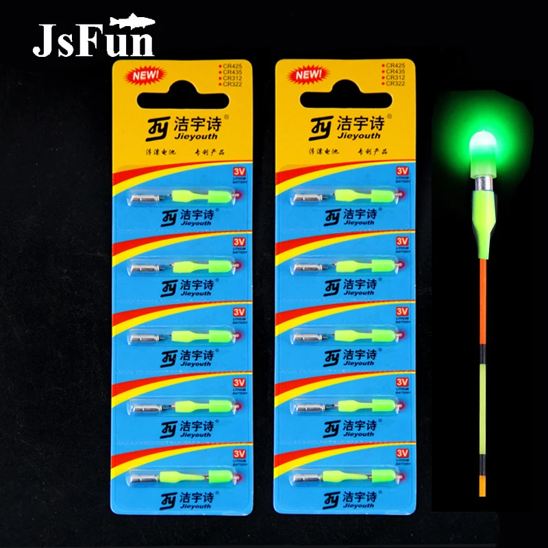 

20Pcs Green Electronic Fishing Floats Light LED Electronic Light +CR311 Battery Night Fishing Tools Accessories FF93