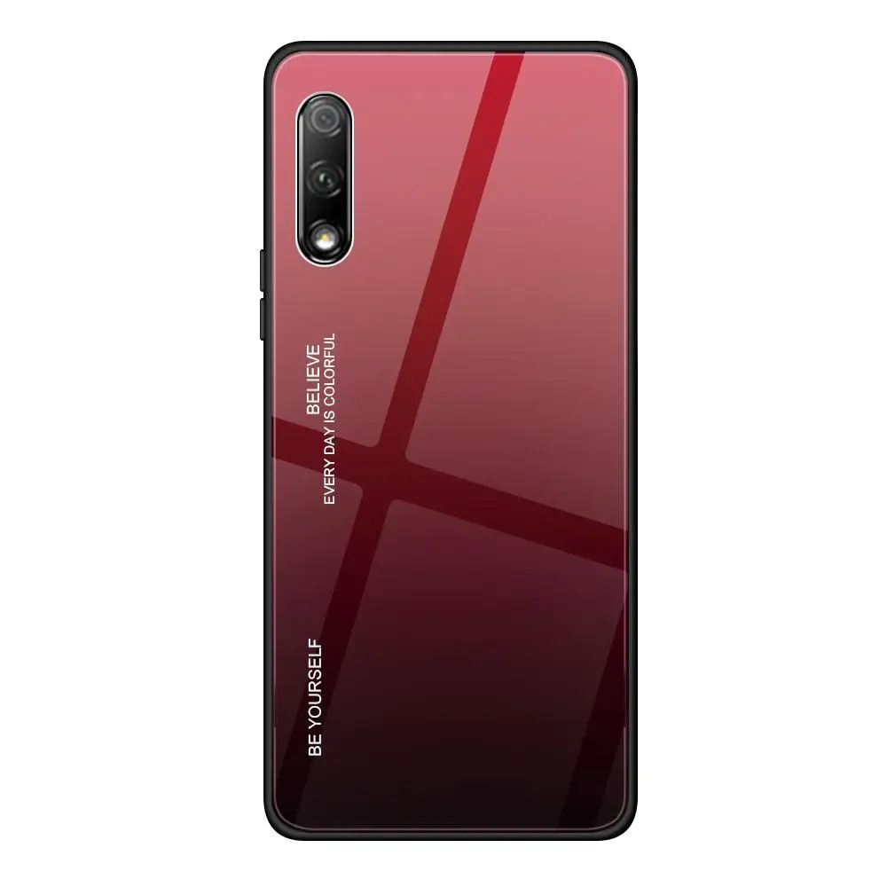 5 Цветной чехол из закаленного стекла для телефона huawei P Smart Plus P30 P20 Honor 20 9X Pro 10 9 Lite 10i 20i Nova 5i градиентный чехол - Color: 5