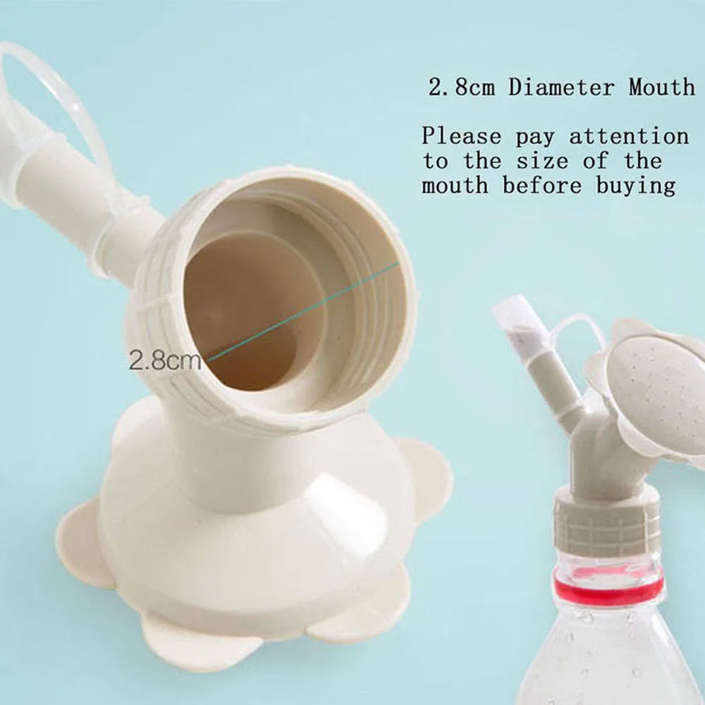Dual Headed Plants Watering Head Screw Cap Bottle Shower Spray Cans Sprayer Garden Tool Sprinkler for Watering Plants Flowers