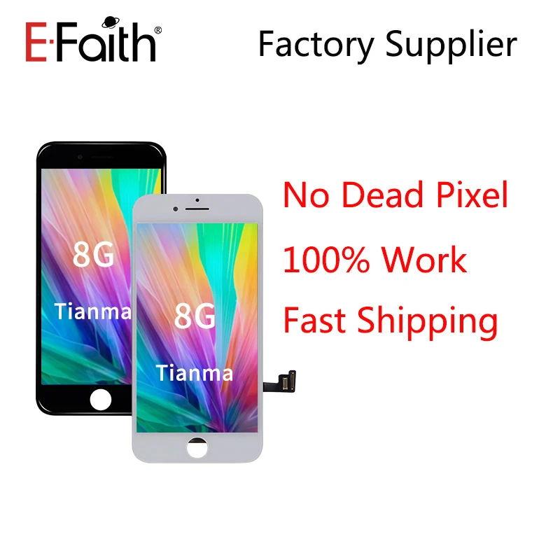 EFaith 20 шт./лот Tianma качественный 4 7 дюймовый дисплей для iPhone 6 6G 6S 7G 8G ЖК без битых