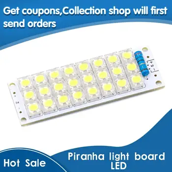 

White Piranha LED Board 24 LEDs Light Panel USB Lamp Energy Saving LED Panel Super Bright 12V