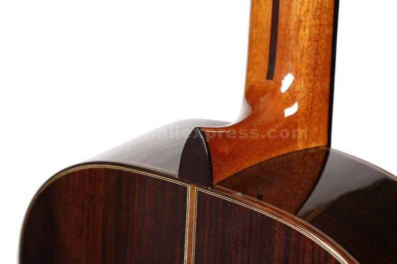 Профессиональная ручная работа 39 дюймов полная твердая Акустическая классическая гитара с кедровым верхом/твердый корпус из палисандра+ жесткий чехол, глянец, AC-150C