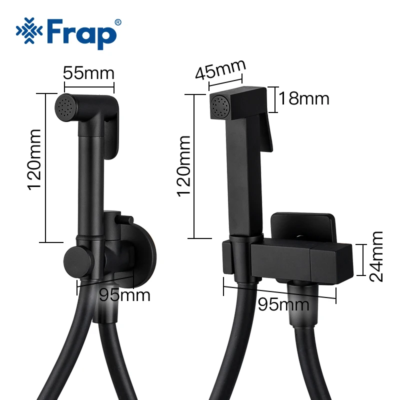 Латунный смеситель для биде Frap Y50058/9 лейка гигиенический распылитель унитаза
