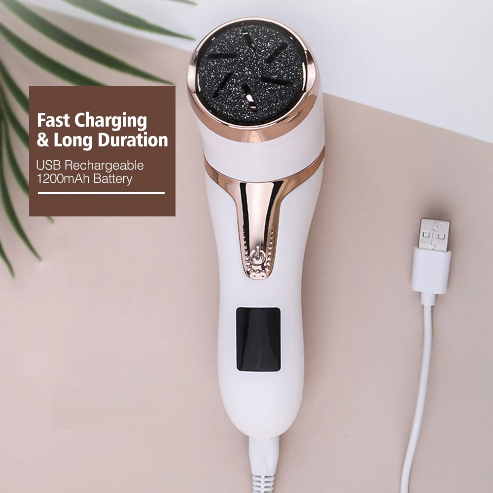 Electric Pedicure Foot Callus Remover Kit USB Portable Foot File Heels Dead Skin Callus Remove Dry Skin Feet Clean Device