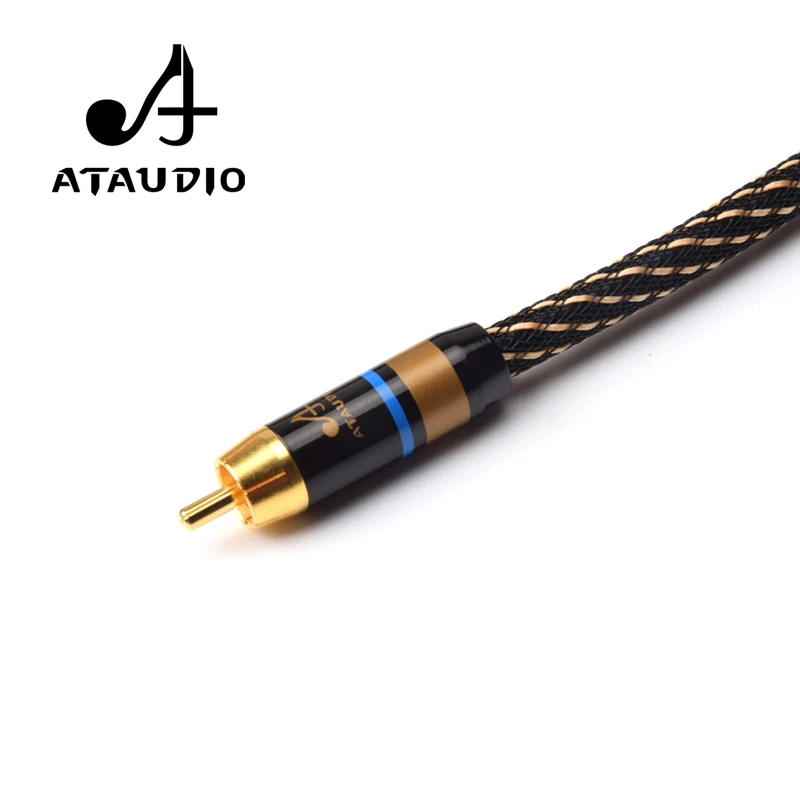 Premium ATAUDIO Hi-Fi Subwoofer Y Splitter Cable - RCA to Dual RCA