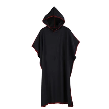 

With Hood Gift Poncho Robe Adults Swimming Water Absorb Outdoor Robe Quick Drying Soft Wetsuit Changing Surfing Sunscreen