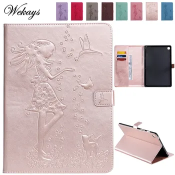 

Wekays Coque For Samsung Tab S5e 10.5" Cartoon Girl Leather Funda Case For Samsung Galaxy Tab S5e 10.5 inch T720 T725 Cover Case