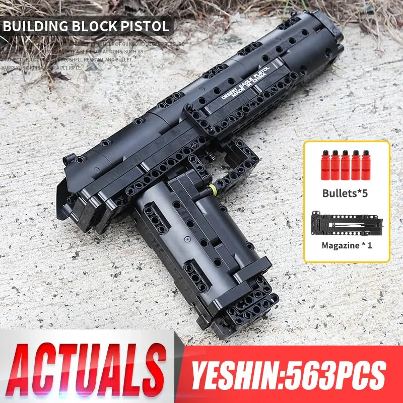 Yeshin 14004 SWAT блоки Пистолет Desert Eagle модель оружия сборные для Блок Детские подарки
