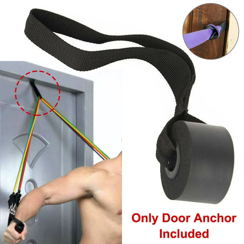 Home Exercise Yoga Over Door Anchor Fitness Resistance Bands Elastic Band Tube Training Pull Rope Buckle | Спорт и развлечения