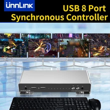 

Unnlink USB 8 Port Synchronous Controller USB KM 1 Set of Keyboard Mouse Control 8 PCs/computer/Laptops/Tables for Workstation