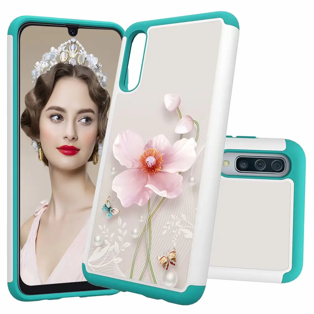 Samsung Galaxy A20 A30 A50 A30S A50S A520 A5 силикон и PC 2 в 1 сверхпрочный противоударный защитный противоударный чехол для телефона