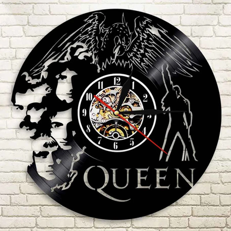 Classic Vintage Vinyl Record Wall Clock Queen Music Rock Band Art Decor 12 Inch Creative Watch Birthday Gifts | Дом и сад