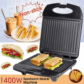 

NEW 1400w Electric Sandwich Maker Iron Sandwich Maker Machine Bubble Egg Cake Oven Breakfast Sandwich Machine 220V