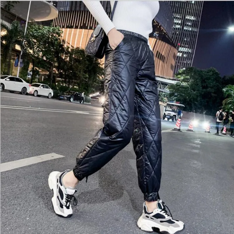 IMucci брюки с хлопковой подкладкой 2020 темпераментные свободные большие размеры