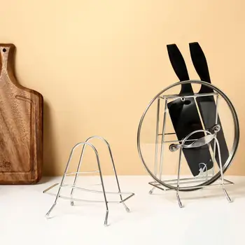 

Metal Kitchen Storage Racks Chopping Board Shelf Pot Cover Rack Knife Holder