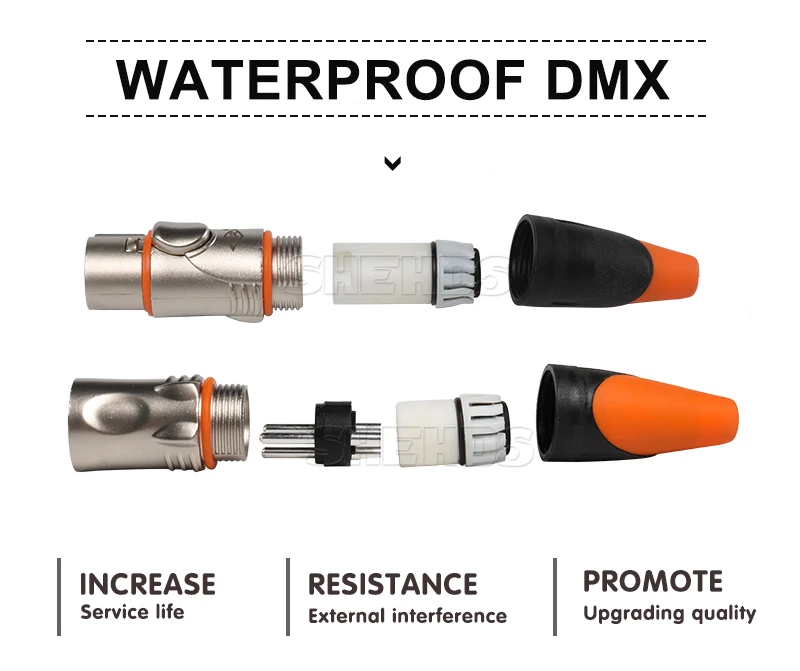 Высокое качество водонепроницаемый DMX кабель и база-оранжевый IP65 Профессиональный мини для удобной переноски простота в эксплуатации сценическое освещение консоль