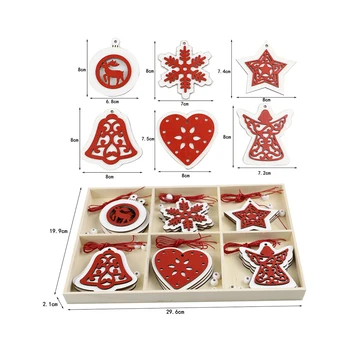 

Wooden Tree Decorations Toys Articles For Christmas Hanging Ornaments Xmas Decor Home Party Wedding For 2021 Christmas New Year
