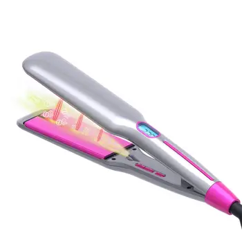 

Tourmaline Ceramic Ionic Flat Iron Hair Straightener Adjustable Temperature with Digital LCD Display Hairdressing Styler Styling