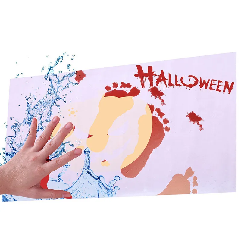 

Halloween Gifts Horrible Floor Mat Color Changing Make You Bleeding Carpet Anti-Slip Rug