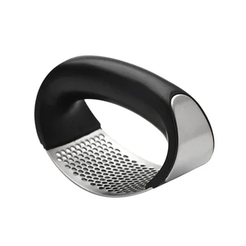 

Stainless Steel Garlic Press 304 Stainless Steel Hand-Held Meshed Garlic Device Creative Kitchen Garlic Grinder