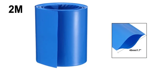 uxcell 1Pcs PVC Heat Shrink Tubing Tube 43mm for 18650 Shrink Film Flame Retardant Environmental Protection Insulation Soft