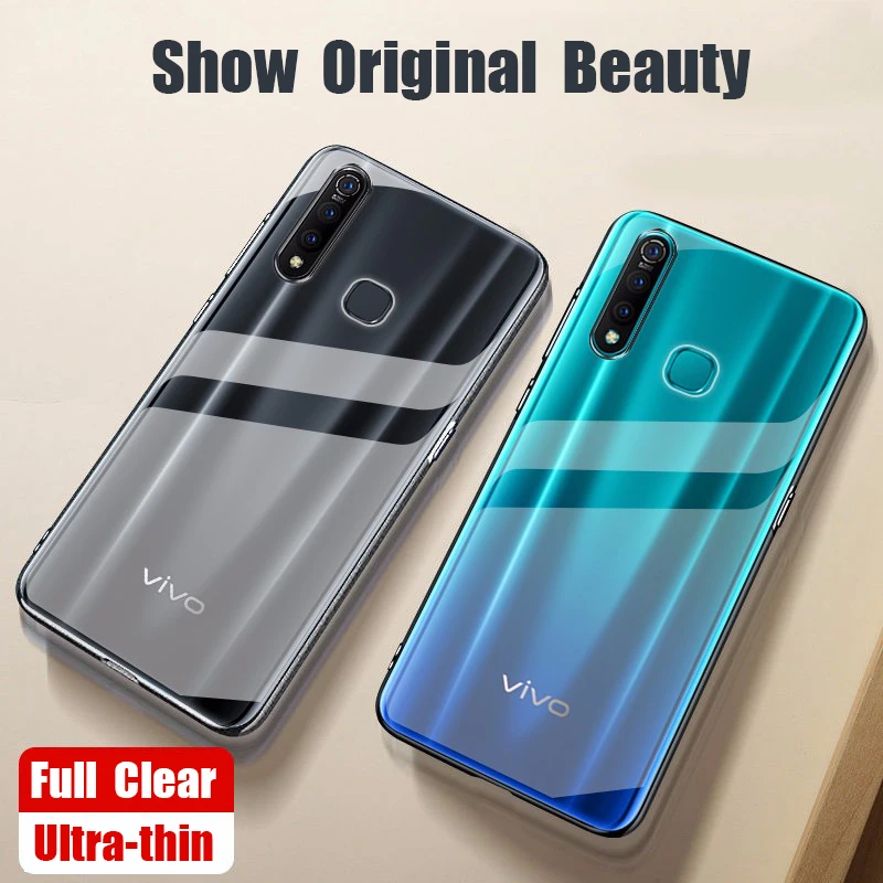 

Soft Silicone Mobile Case VIVO Z5X Phone Back Cover Clear TPU 360 Protective Shockproof Transparent Armor VIVOZ5X Z5 X Coque Bag