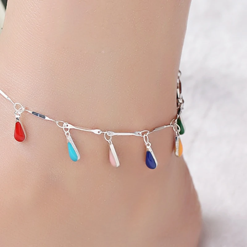 Summer New Arrival Hot Bead Bracelet On The Leg Imitation Pearl Fashion Crystal Tassels Elastic Ankle Chain Women Leg Chain