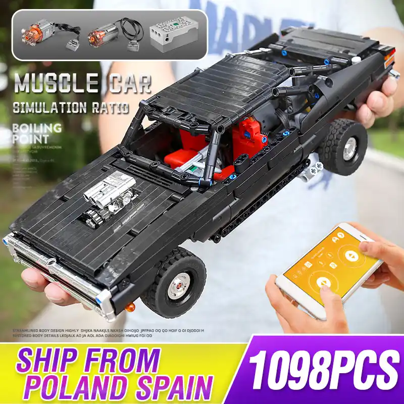 金型王mocアプリ電動カーの究極の筋肉車モデルビルディングブロック教育diyのおもちゃ誕生日プレゼント ブロック Aliexpress