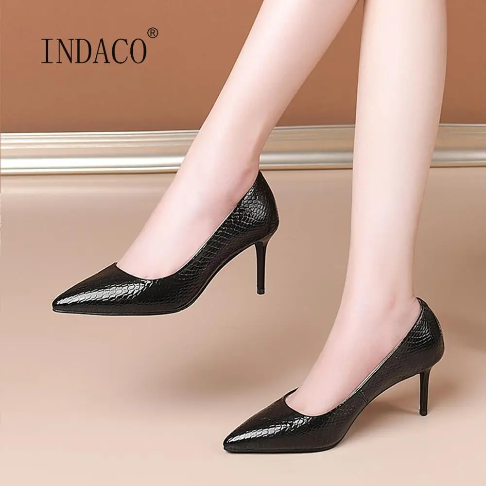 

Women Shoes High Heels Pointed Toe Patent Leather Pumps Women Shoes Black Thin Heels Work Shoes Beige