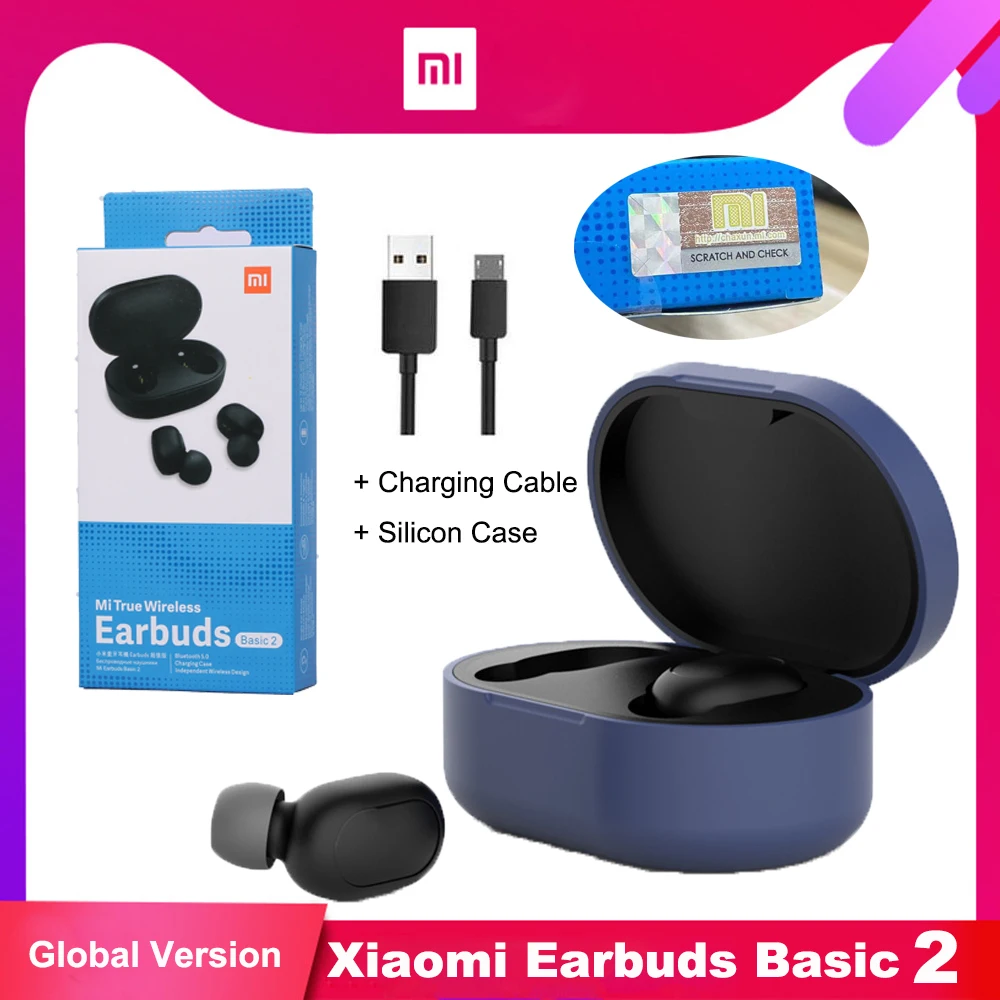Оригинальные беспроводные Bluetooth наушники Xiaomi Redmi Airdots 2 TWS оригинальные Mi True Wireless