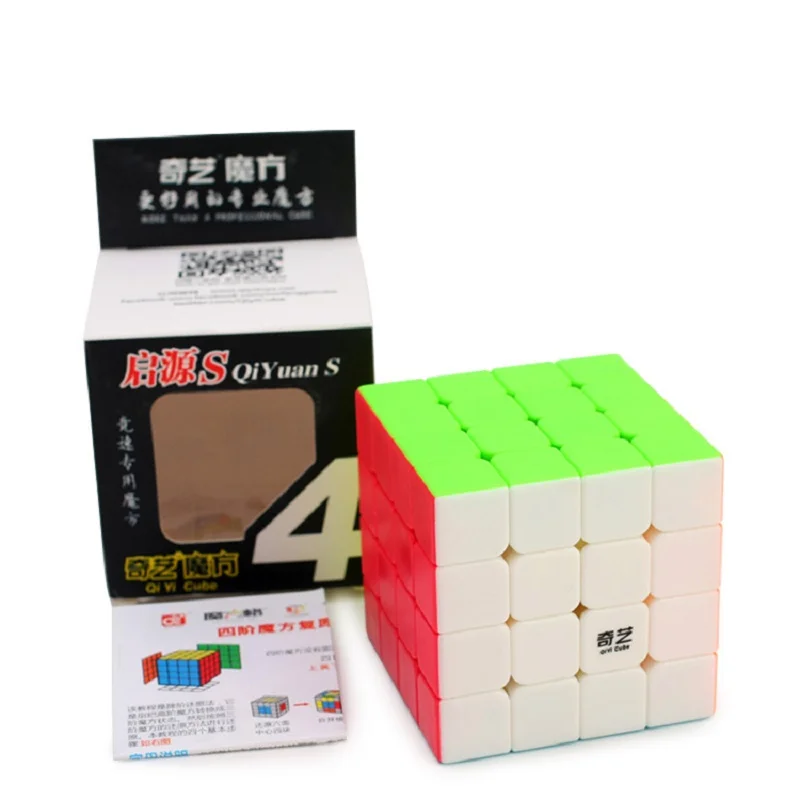 Qiyi Mofangge QiYuan S Скорость кубики 4x4x4 цветной куб головоломка твист сплошной магический куб