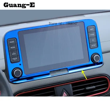 

For Hyundai Kona Encino Kauai 2017 2018 2019 2020 Car Middle Console Central Control Navigation Volume Switch Trim Frame Hood