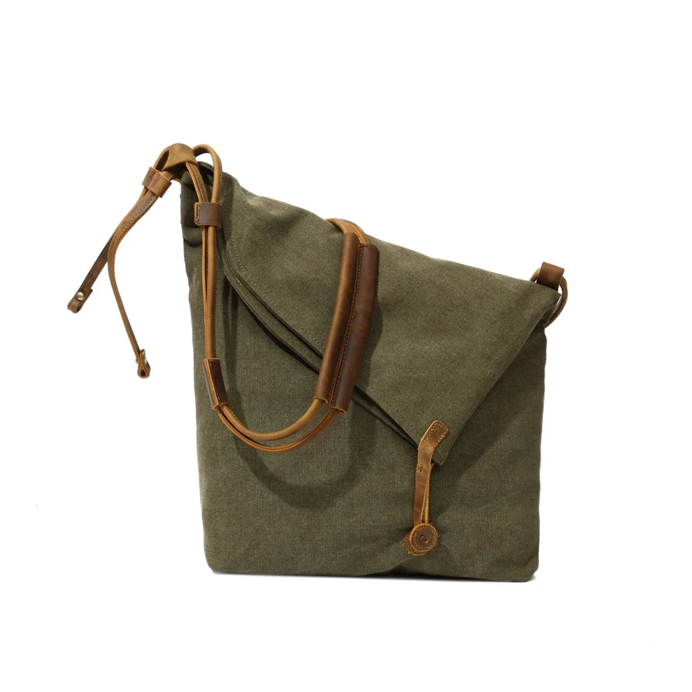 

Retro Oil Wax Waterproof Backpack Hit Color Large Capacity Outdoor Men's Bag Canvas Bag Travel Backpack Computer Bag